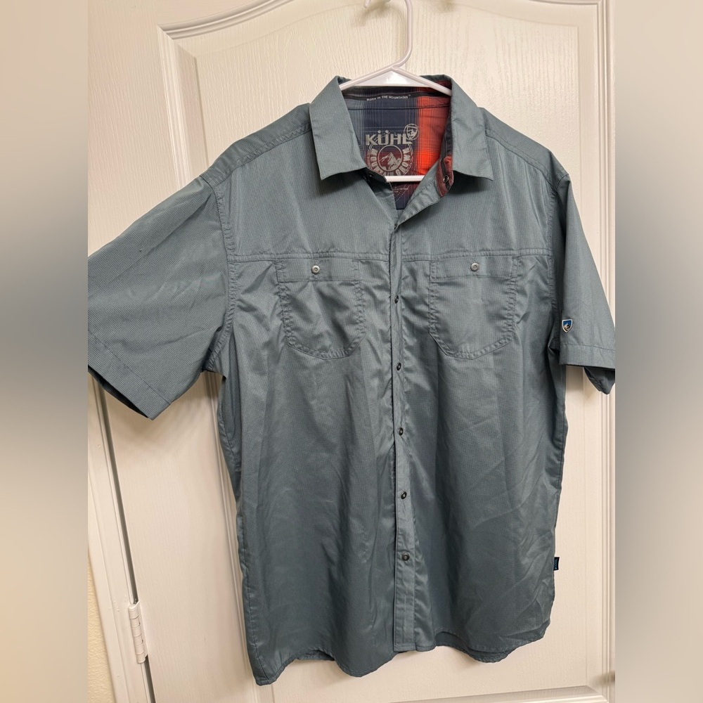 Kuhl Casual Blue Men’s Short Sleeve Shirt Size Large. New Without Tags
